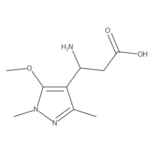 3-amino-3-(5-methoxy-1,3-dimethyl-1H-pyrazol-4-yl)propanoic acid Structure