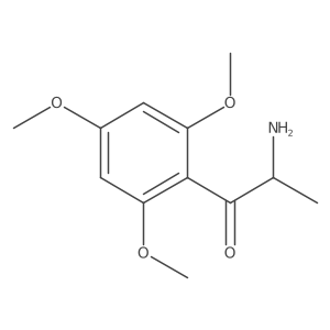 2-Amino-1-(2,4,6-trimethoxyphenyl)propan-1-one结构式