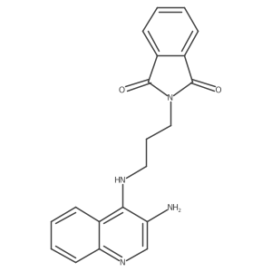 2-[3-[(3-Aminoquinolin-4-yl)amino]propyl]isoindole-1,3-dione Structure