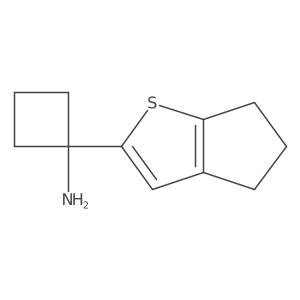 1-{4H,5H,6H-cyclopenta[b]thiophen-2-yl}cyclobutan-1-amine结构式