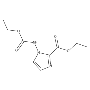 ethyl 1-((ethoxycarbonyl)amino)-1H-imidazole-2-carboxylate Structure