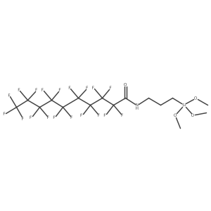 N-[3-(Trimethoxysilyl)propyl]perfluorodecanamide Structure
