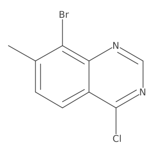 8-Bromo-4-chloro-7-methylquinazoline Structure