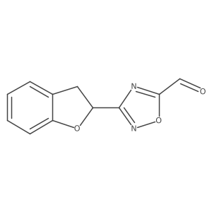 1,2,4-Oxadiazole-5-carboxaldehyde, 3-(2,3-dihydro-2-benzofuranyl)- Structure