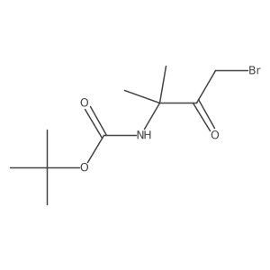 1-Bromo-3-(Boc-amino)-3-methyl-2-butanone Structure