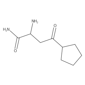 2-Amino-4-cyclopentyl-4-oxobutanamide Structure