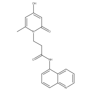 3-[4-hydroxy-2-methyl-6-oxo-1(6H)-pyridinyl]-N-(5-quinolyl)propanamide Structure