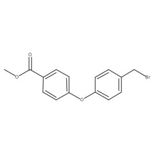 4-(4-Bromomethylphenoxy)benzoic acid methyl ester结构式