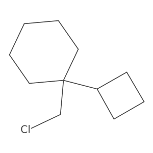 1-(Chloromethyl)-1-cyclobutylcyclohexane Structure