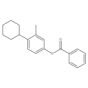 Phenol, 4-cyclohexyl-3-methyl-, 1-benzoate结构式