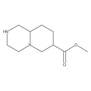 rac-methyl (7R,9aR)-octahydro-1H-pyrido[1,2-a]pyrazine-7-carboxylate Structure