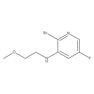 2-Bromo-5-fluoro-N-(2-methoxyethyl)-3-pyridinamine结构式