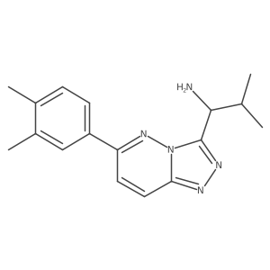 1-(6-(3,4-Dimethylphenyl)-[1,2,4]triazolo[4,3-b]pyridazin-3-yl)-2-methylpropan-1-amine Structure