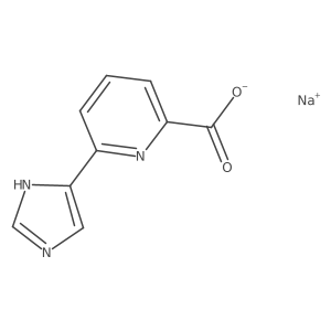 Sodium;6-(1H-imidazol-5-yl)pyridine-2-carboxylate Structure