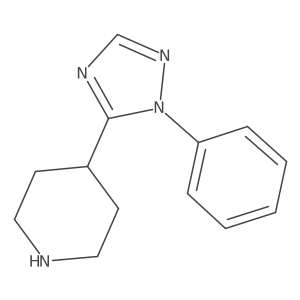 4-(1-Phenyl-1H-1,2,4-triazol-5-yl)piperidine结构式