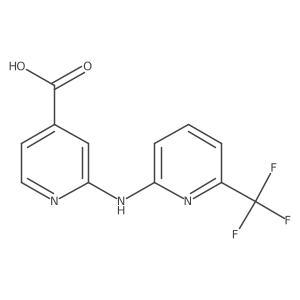 2-((6-(Trifluoromethyl)pyridin-2-yl)amino)isonicotinic acid结构式