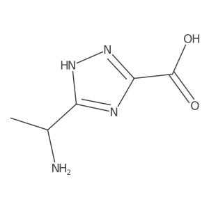3-(1-aminoethyl)-1H-1,2,4-triazole-5-carboxylic acid Structure