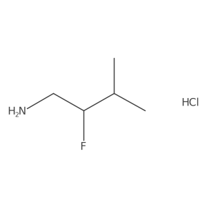 2-Fluoro-3-methylbutan-1-amine hydrochloride结构式