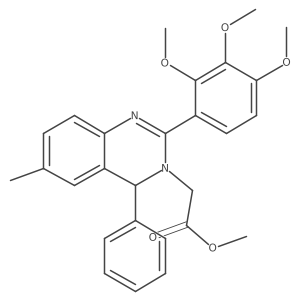 methyl 2-(6-methyl-4-phenyl-2-(2,3,4-trimethoxyphenyl)quinazolin-3(4H)-yl)acetate Structure