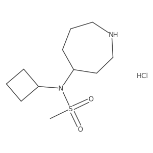 N-(azepan-4-yl)-N-cyclobutylmethanesulfonamide hydrochloride Structure