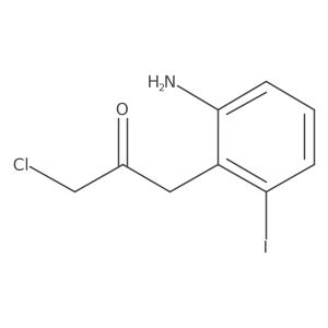 1-(2-Amino-6-iodophenyl)-3-chloropropan-2-one结构式