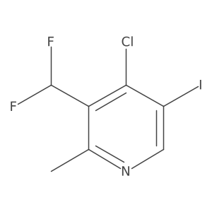 4-Chloro-3-(difluoromethyl)-5-iodo-2-methylpyridine Structure
