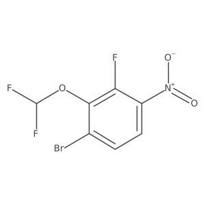 1-Bromo-2-difluoromethoxy-3-fluoro-4-nitrobenzene结构式