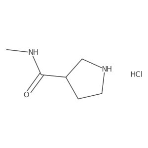 (S)-N-Methylpyrrolidine-3-carboxamide hydrochloride Structure