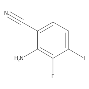 2-Amino-3-fluoro-4-iodobenzonitrile结构式