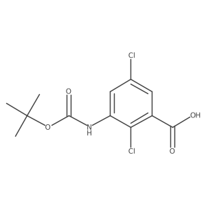 3-{[(Tert-butoxy)carbonyl]amino}-2,5-dichlorobenzoic acid Structure