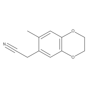 2-(7-Methyl-2,3-dihydro-1,4-benzodioxin-6-yl)acetonitrile结构式