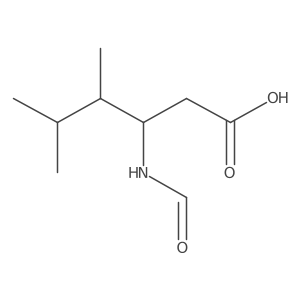 (3S)-3-formamido-4,5-dimethylhexanoic acid Structure