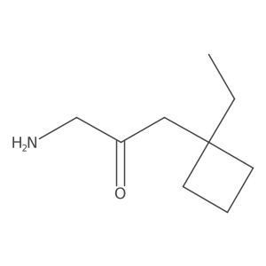 1-Amino-3-(1-ethylcyclobutyl)propan-2-one Structure