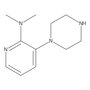N,N-dimethyl-3-(piperazin-1-yl)pyridin-2-amine结构式