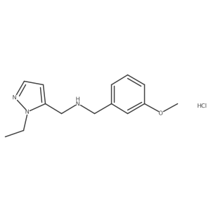 1-(1-ethyl-1H-pyrazol-5-yl)-N-(3-methoxybenzyl)methanamine Structure
