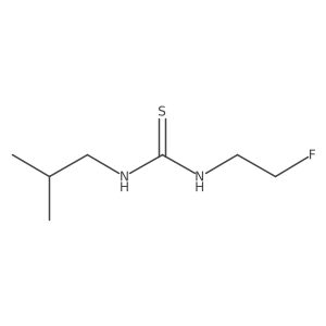 3-(2-Fluoroethyl)-1-(2-methylpropyl)thiourea结构式
