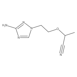 2-[2-(3-amino-1H-1,2,4-triazol-1-yl)ethoxy]propanenitrile结构式