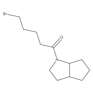 5-Bromo-1-{octahydrocyclopenta[b]pyrrol-1-yl}pentan-1-one Structure