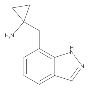 1-[(1H-indazol-7-yl)methyl]cyclopropan-1-amine结构式