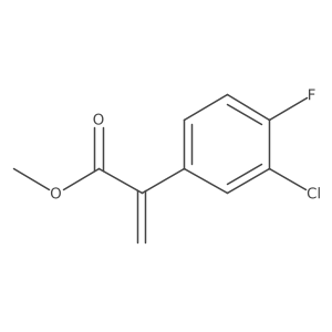 Methyl 2-(3-chloro-4-fluorophenyl)prop-2-enoate结构式