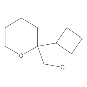 2-(Chloromethyl)-2-cyclobutyloxane Structure