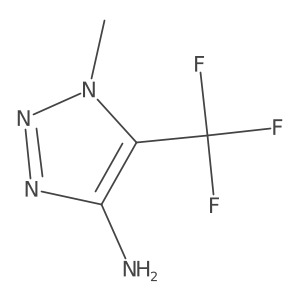1-Methyl-5-(trifluoromethyl)-1H-1,2,3-triazol-4-amine结构式