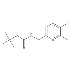 tert-butyl N-[(5-chloro-6-fluoropyridin-2-yl)methyl]carbamate Structure