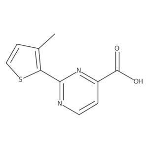 2-(3-Methylthiophen-2-yl)pyrimidine-4-carboxylic acid Structure