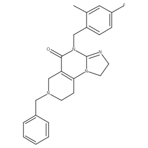 7-Benzyl-4-(4-fluoro-2-methylbenzyl)-1,2,6,7,8,9-hexahydroimidazo[1,2-a]pyrido[3,4-e]pyrimidin-5(4H)-one Structure