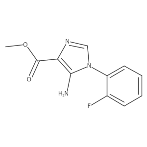 Methyl 5-amino-1-(2-fluorophenyl)imidazole-4-carboxylate Structure