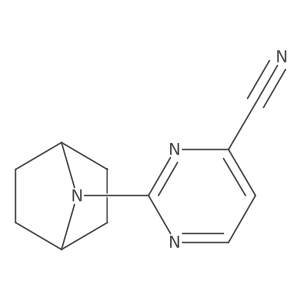 2-{7-Azabicyclo[2.2.1]heptan-7-yl}pyrimidine-4-carbonitrile Structure