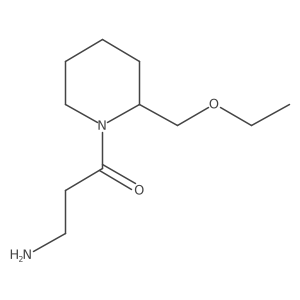 3-Amino-1-(2-(ethoxymethyl)piperidin-1-yl)propan-1-one Structure