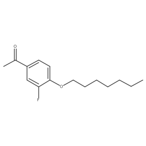 1-[3-Fluoro-4-(heptyloxy)phenyl]ethanone结构式