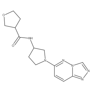 N-(1-([1,2,4]triazolo[4,3-b]pyridazin-6-yl)pyrrolidin-3-yl)tetrahydrofuran-3-carboxamide Structure